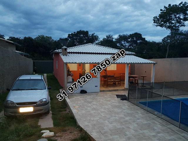 Urgente-Sítio Barato c/ Piscina-Casa Colonial Branca-3 qts-Pomar-Toda Murada-TOP - Foto 14