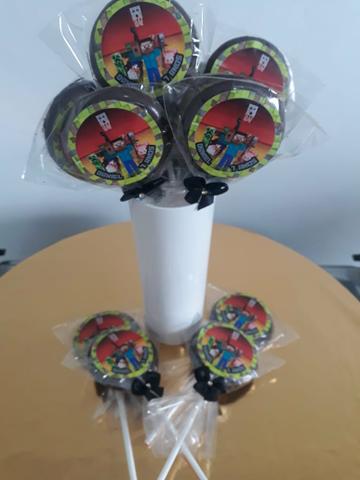Pirulitos de chocolate R$ 0,90 com adesivo personalizado ENTREGA GRÁTIS - Foto 3