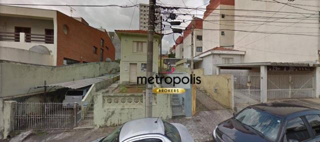 Terreno à venda, 1000 m² por r$ 2.500.000,00 - santa maria - são caetano do sul/sp