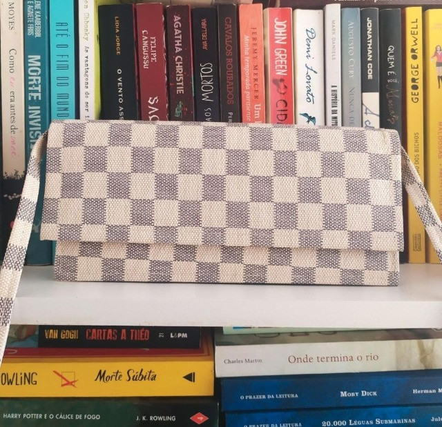 Bolsa de ombro quadriculada - Foto 2