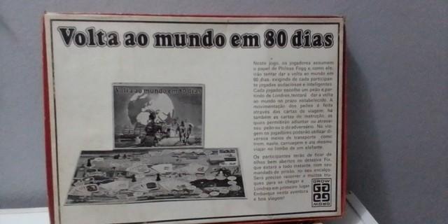Jogo De Tabuleiro Volta Ao Mundo Em 80 Dias - Foto 2