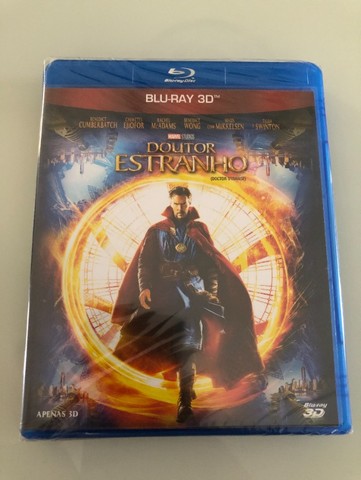 Blu-Ray Dr. Estranho 3D + Placa de Metal (Lacrado)