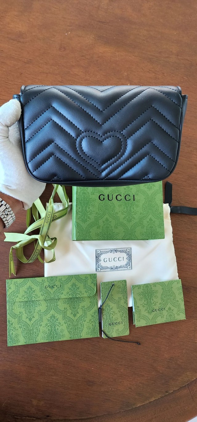 Bolsa Gucci Mini Marmont Matelassê  - Foto 3