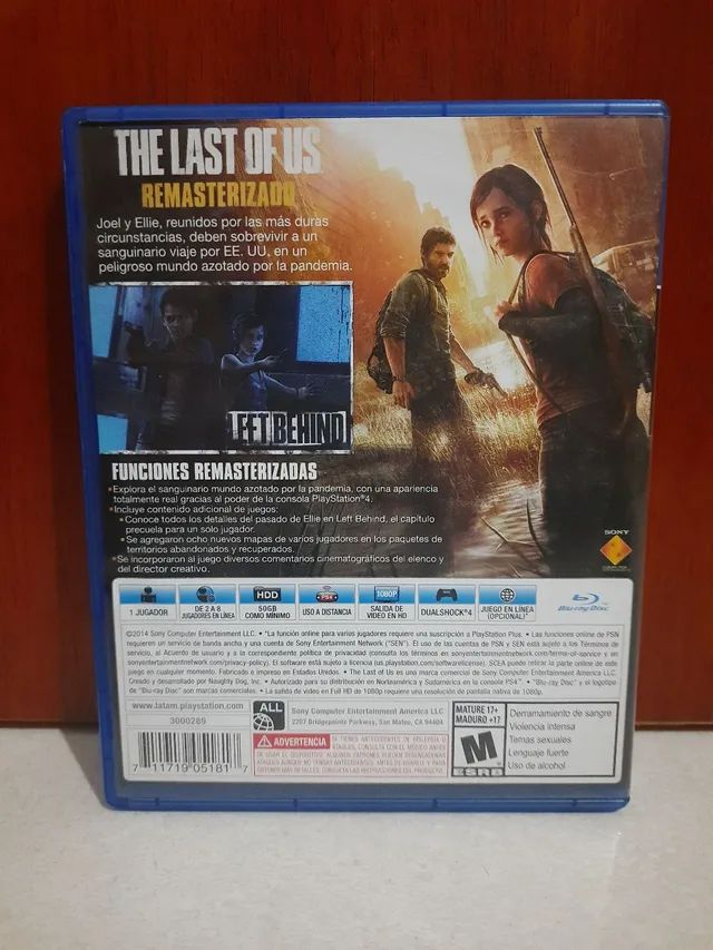The Last Of Us Remasterizado Ps4 Br Midia Fisica