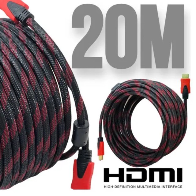Cabo Hdmi 20 Metros Full Hd Blindado com Filtro 
