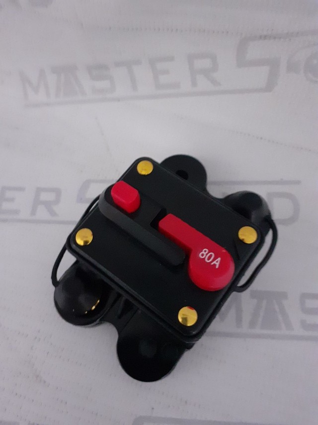 Disjuntor automotivo. 80 amperes. Novo.