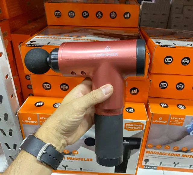 Aparelho Portátil Massageador Elétrico Recarregável Lehmox LEY-1849 - Foto 5
