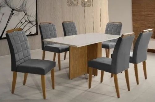 Mesa + 6 cadeiras Sadira - Foto 2
