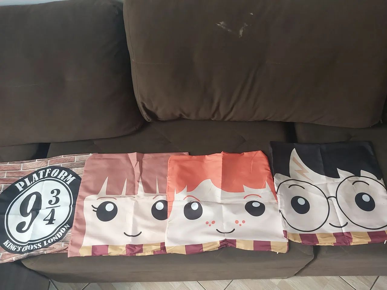 Kit 4 Capas de Almofadas Harry Potter