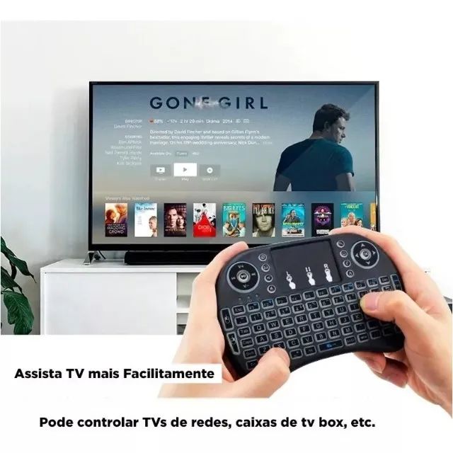 Mini Teclado Wireless Touchpad Usb Android Console Tv PC-KLX Qualidade e Inovação - Foto 2