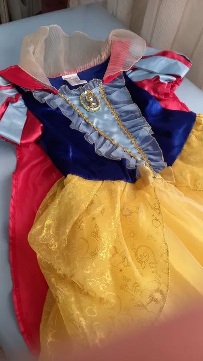 Vestido fashion branca de neve original disney