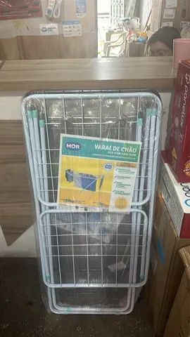Varal de chão com abas 20kg 