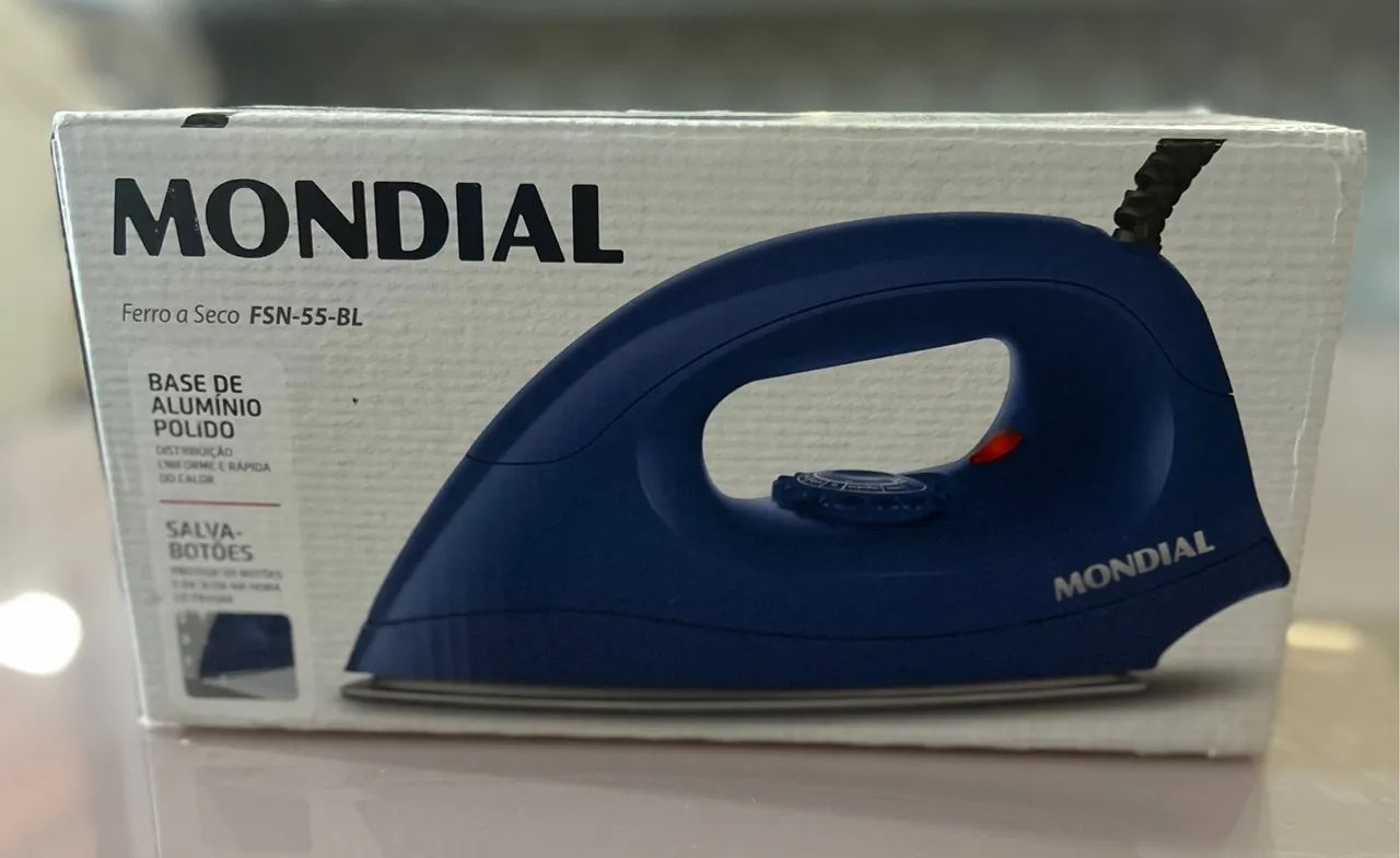 Ferro de Passar a Seco Mondial FSN-55-BL - Novo - Foto 4