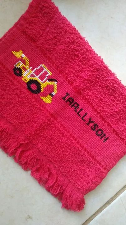 Toalha de mão personalizada em ponto cruz - Foto 2