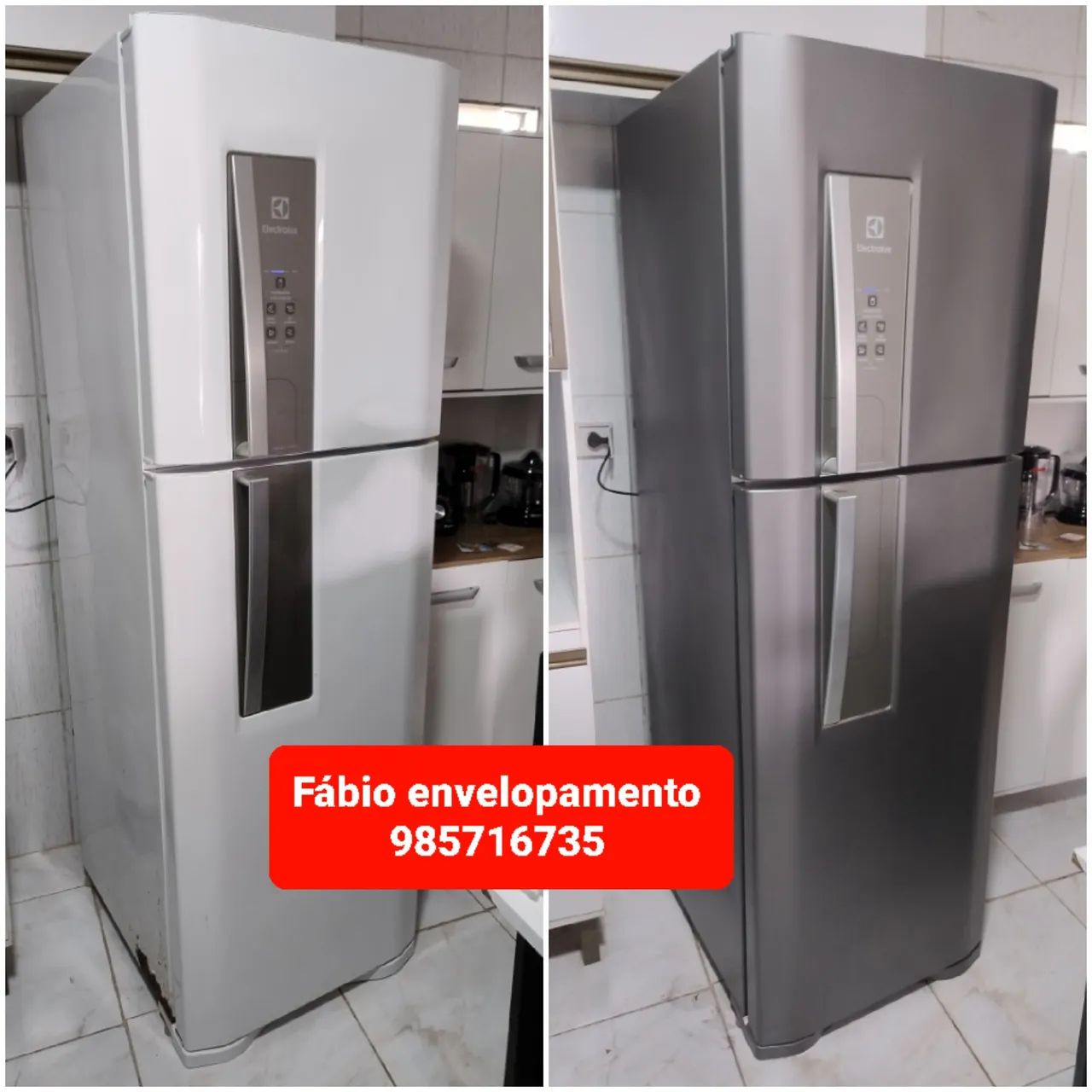 Geladeira enferrujada? Envelopamento profissional é a solução  - Foto 3