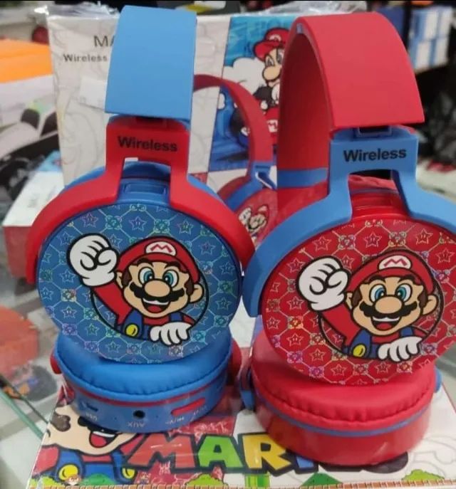 Fone de Ouvido Infantil do Super Mario, loja em Rio Preto.