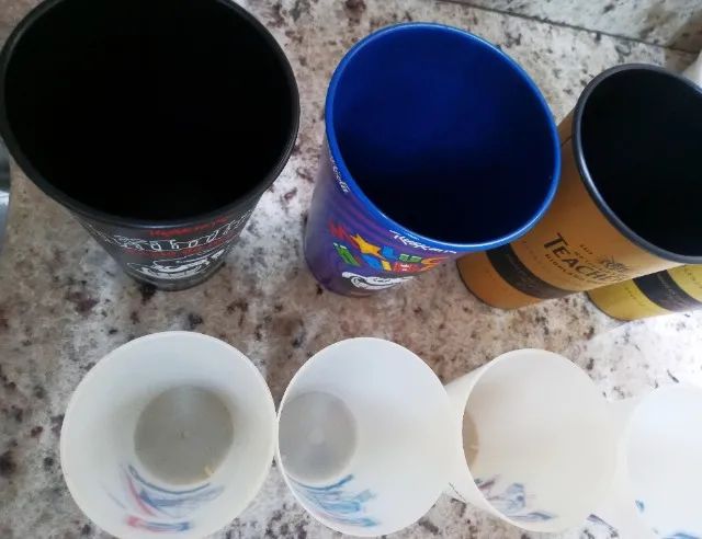 10 Copos Antiguidade:Trapalhões-1988,02Habib's Rock?n Rio/Gênios Rock,02 promo Whisky Teac - Foto 5