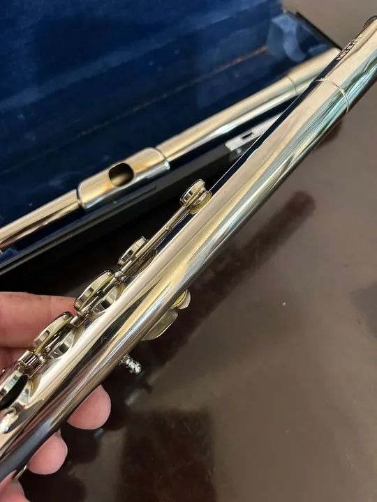 Flauta Transversal Pearl NC 96 niquelada  - Foto 4