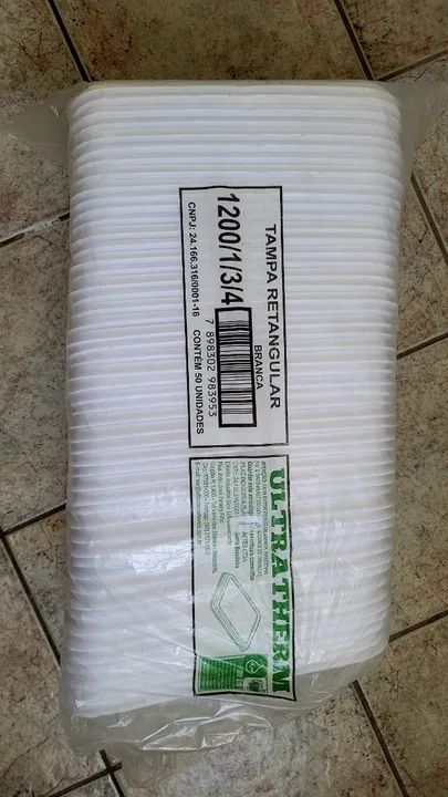 Marmiteiro 3 Divisórias 1200ml 125 Unidades  - Foto 6