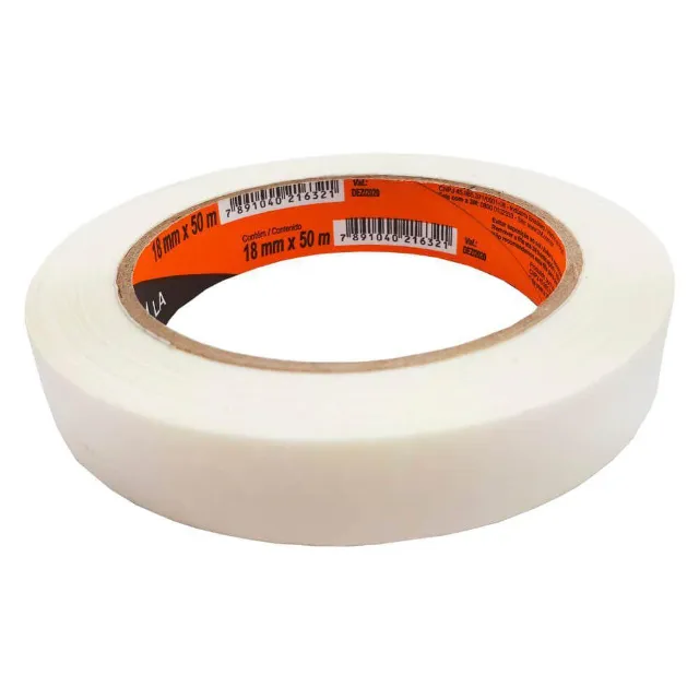 Fita Crepe Branca Adesiva Uso Geral 18Mm X 50M - Bestfer
