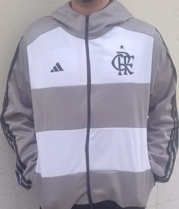Casaco Adidas Flamengo Cinza