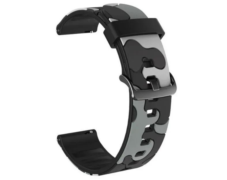 Pulseira para Relógio Camuflado Cinza e Preto - Foto 3