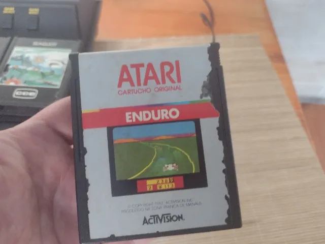 Jogo Enduro (CCE) - Atari - Original - ( Não funcional) - Artigo p/ Coleç - Aceito olx pay