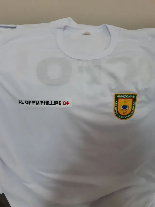 Camisa branca para colégio cmpm com bordado  - Foto 2