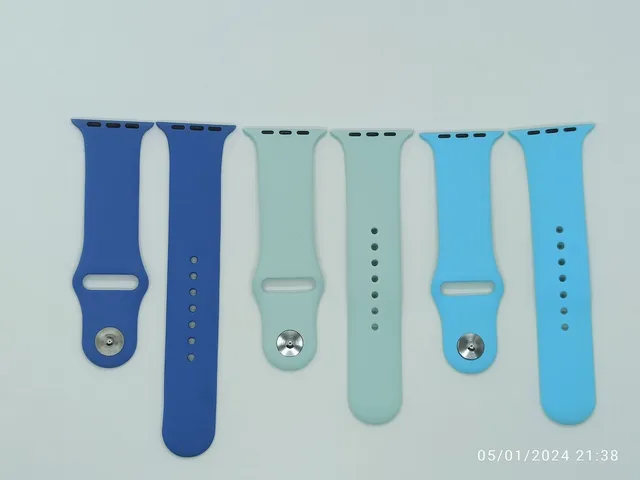 Pulseira de silicone macia para relógio smartwatch Apple Watch W8 Ultra Iwo etc