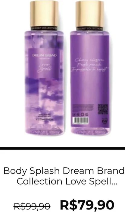 Body Splash Dream Brand Collection - Diversos Aromas - Foto 5