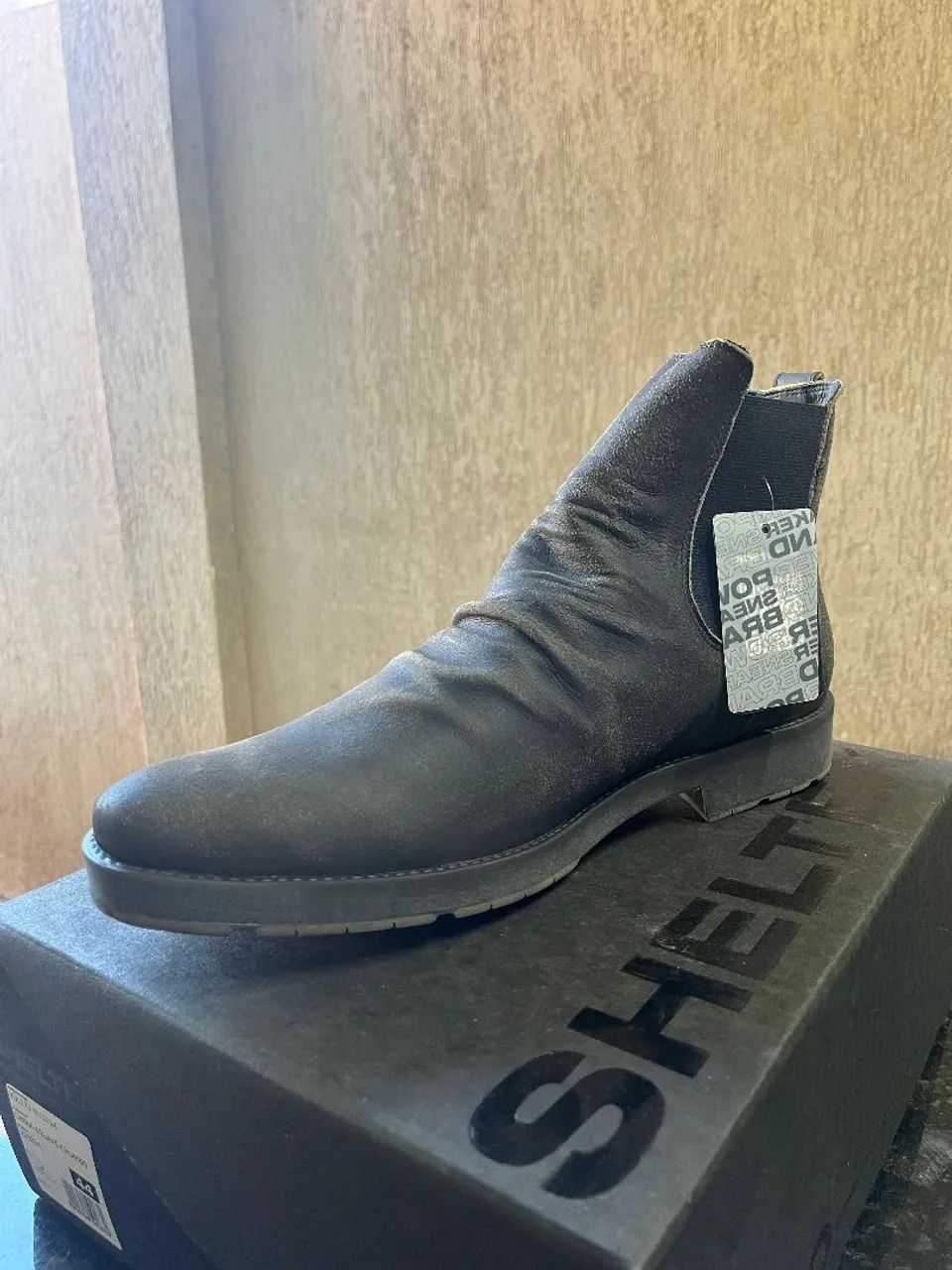 Bota Shelter Cabra Delave Chumbo