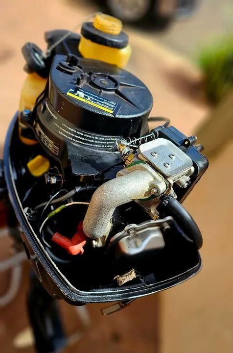 MOTOR DE POPA BRANCO 5 HP 4 TEMPO  - Foto 9