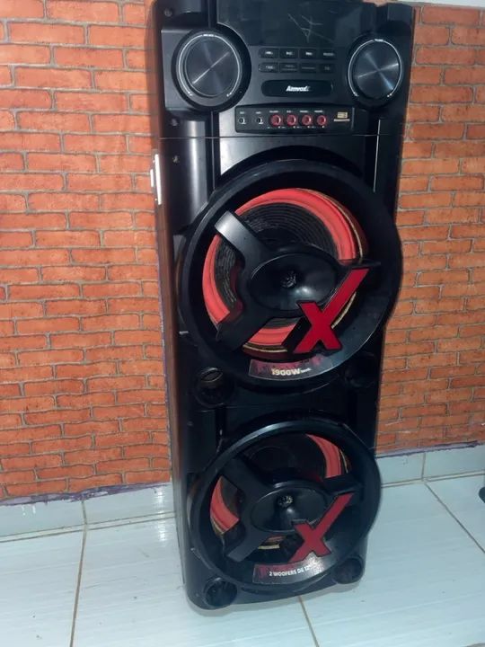 Som Potente Amvox 1900W com 2 Woofers de 12" - Foto 2