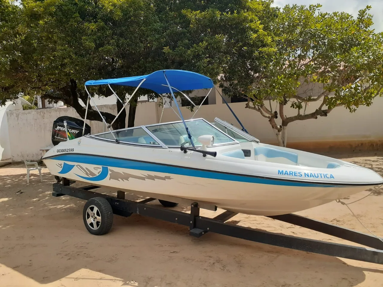 Bailayner 18 com motor 60 yamara 2 tempos