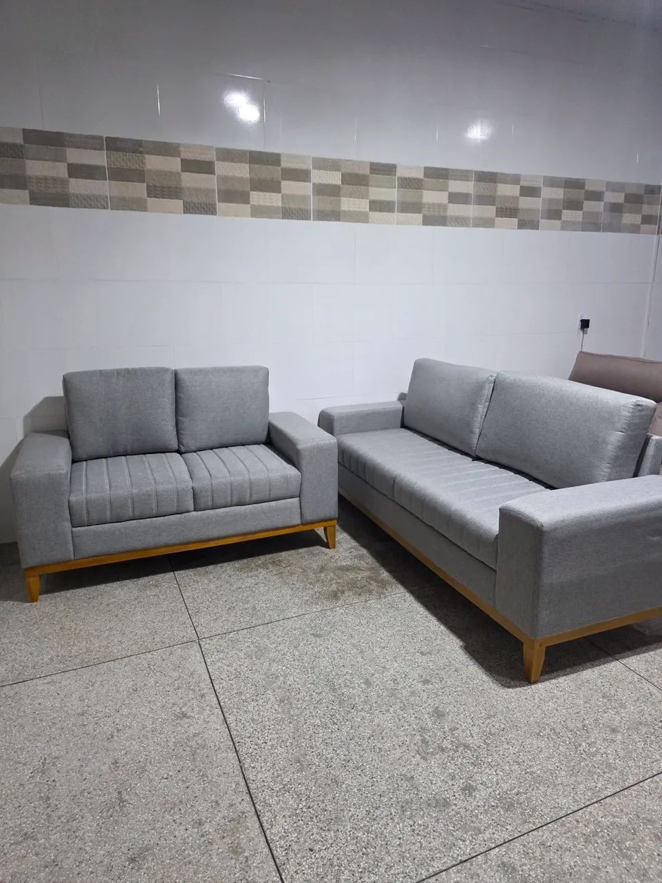 SOFÁ CONJUNTO 2 E 3 LUGARES LUXO - Foto 3