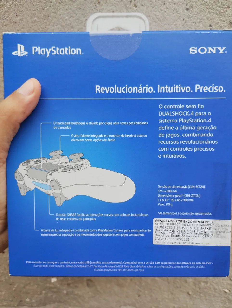 controle ps4 original lacrado dualshock preto - Foto 4