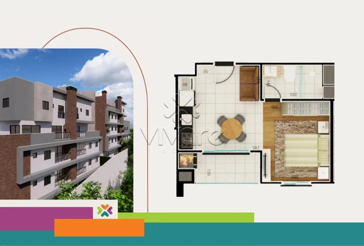 Studio 1 quarto Bairro Campo Comprido à venda