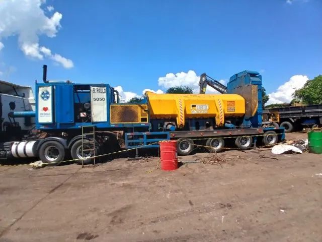 Prensa tesoura móvel louritex 500 2012 4 eixos para sucata ferrosa