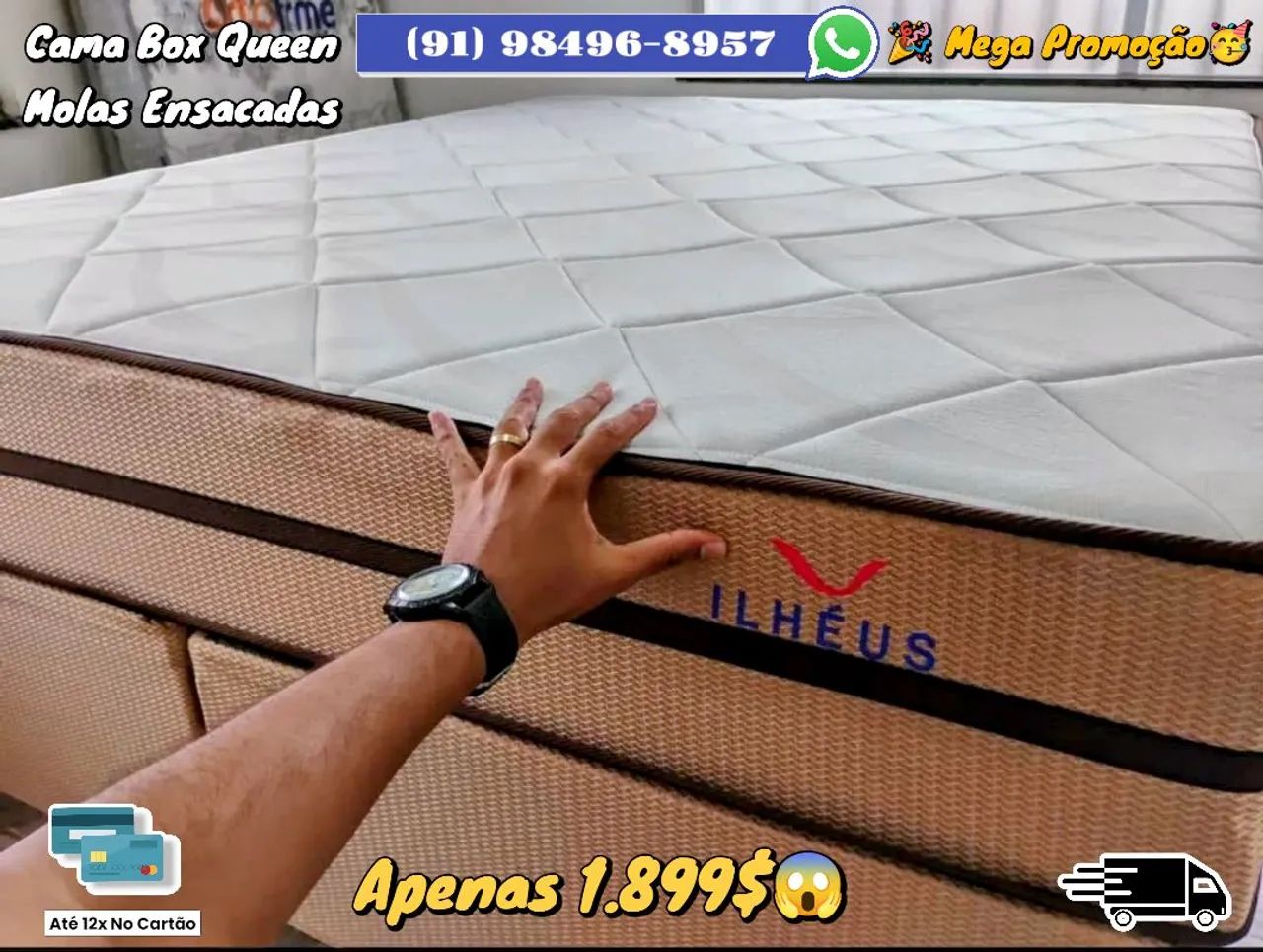 Cama Box Queen com Molas Ensacadas - Ilhéus