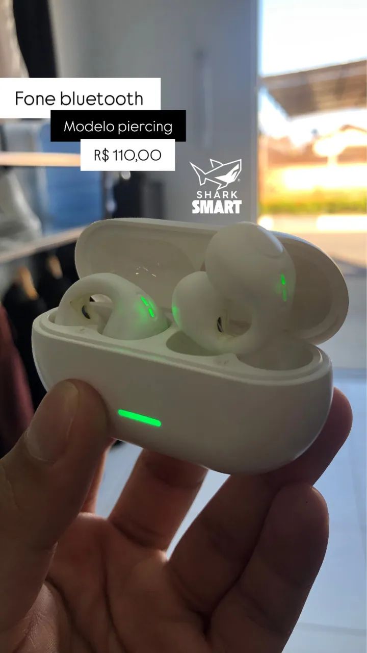 Fone bluetooth - modelo piercing