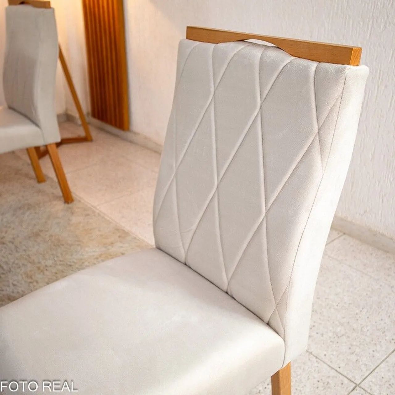 DUBAI DINING TABLE 160X80 WITHOUT GLASS, 6 LISBON SOLID WOOD CHAIRS RF64739713624323123