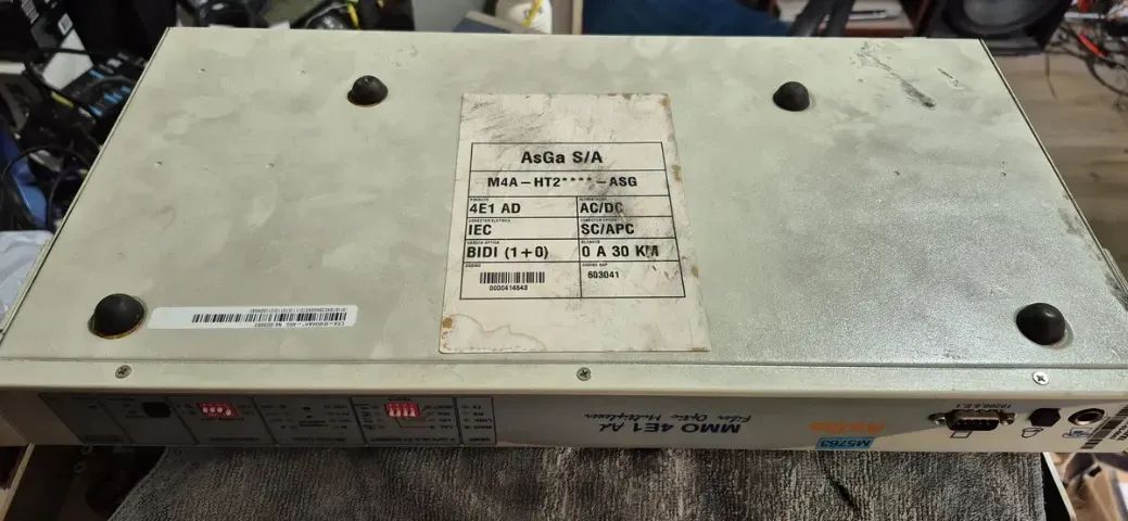 Modem Ótico E Multiplexador Asga - Mmo 4e1 - Cor Branco - Foto 2