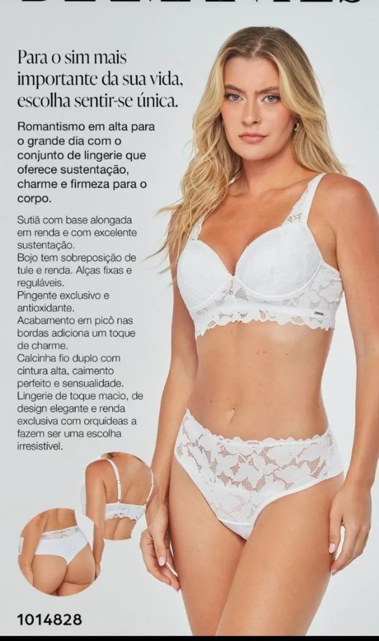 Sutiã renda e tule - Branco - Foto 2