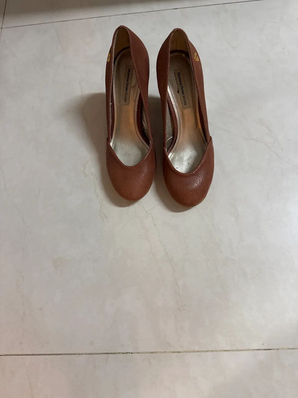 Salto alto Morena Rosa marrom Calçados República, São Paulo