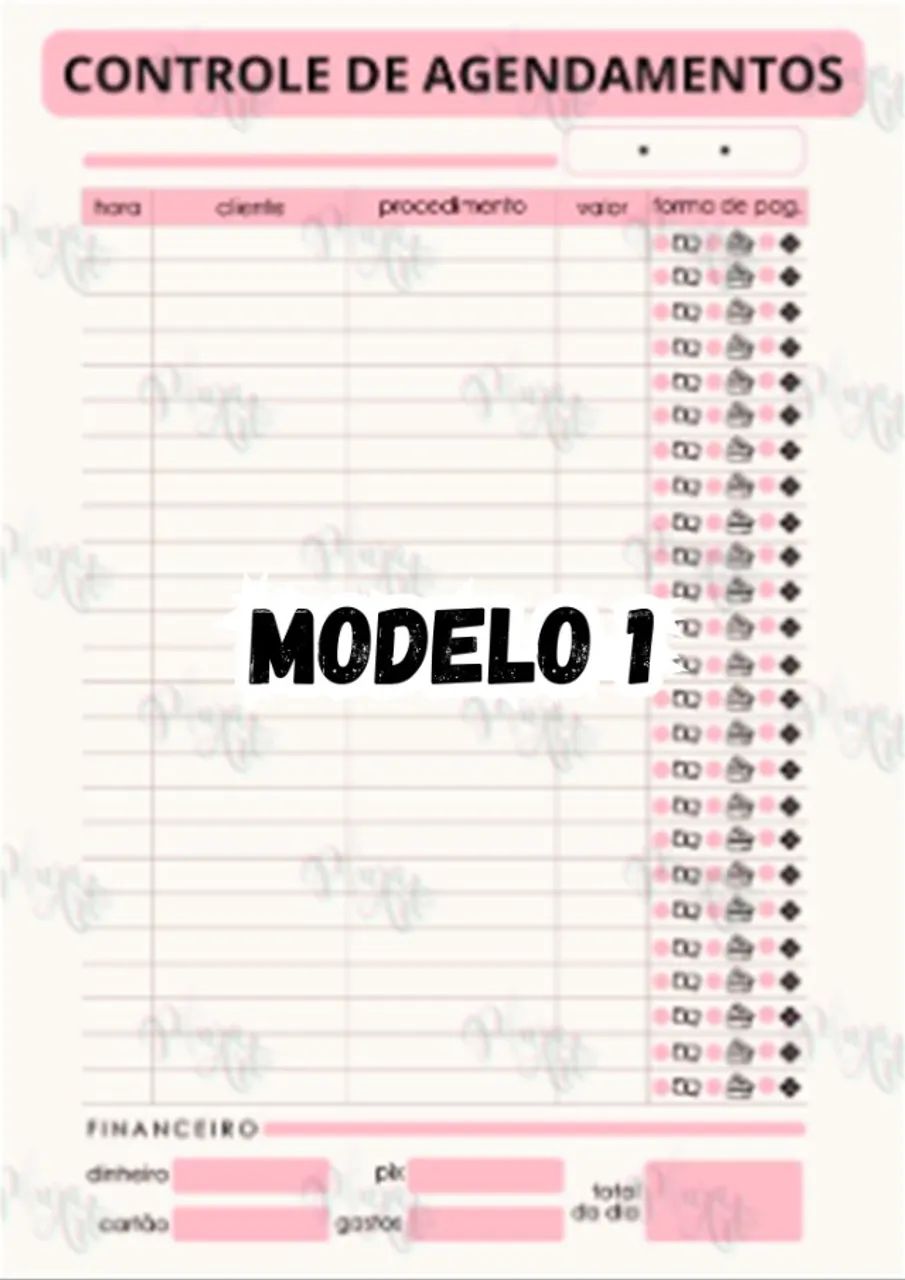 Agenda Personalizada para Controle de Atendimentos de Clientes - Foto 3