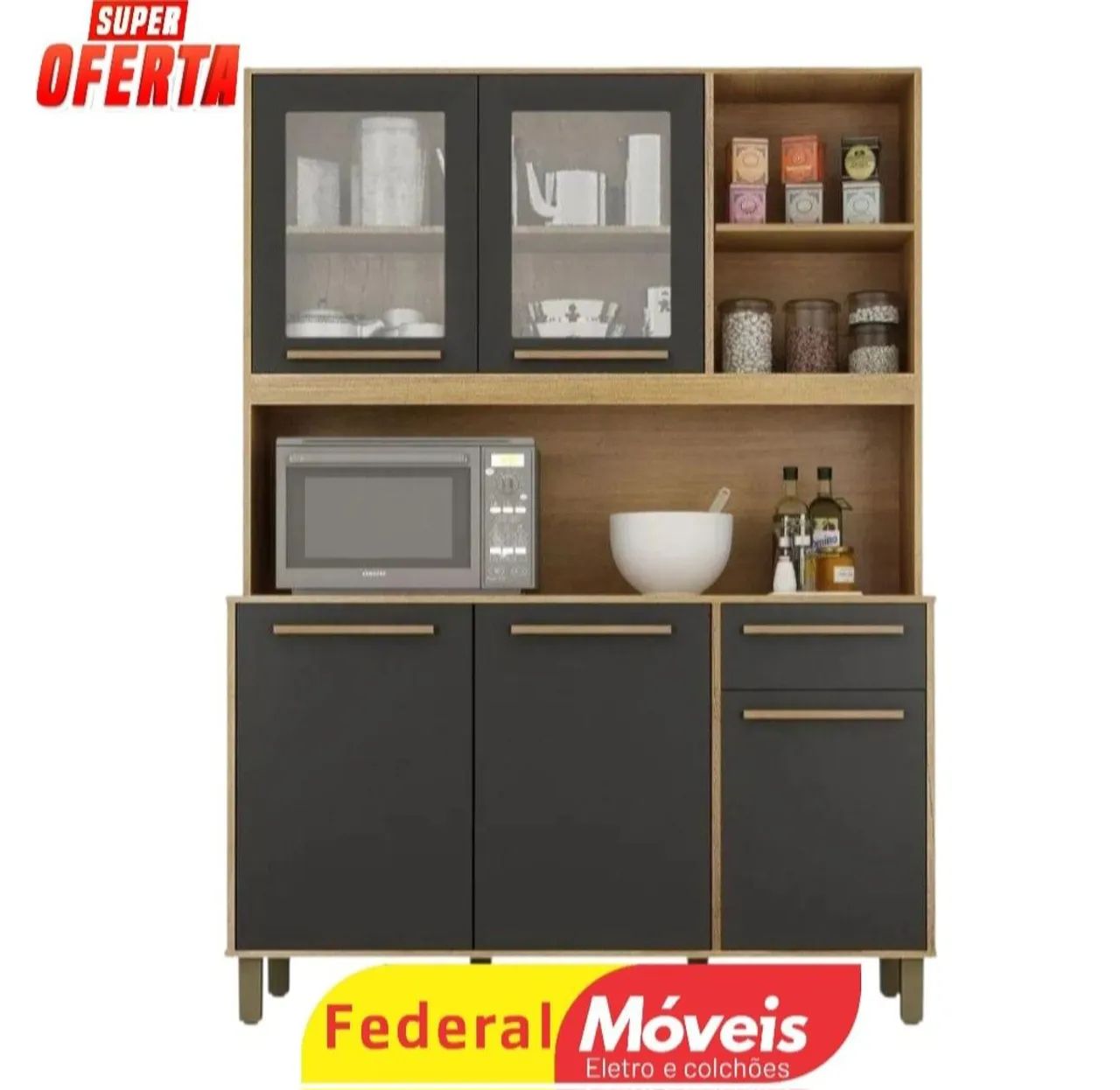 Armário para Cozinha Novo - Espaçoso, Resistente e Sofisticado!