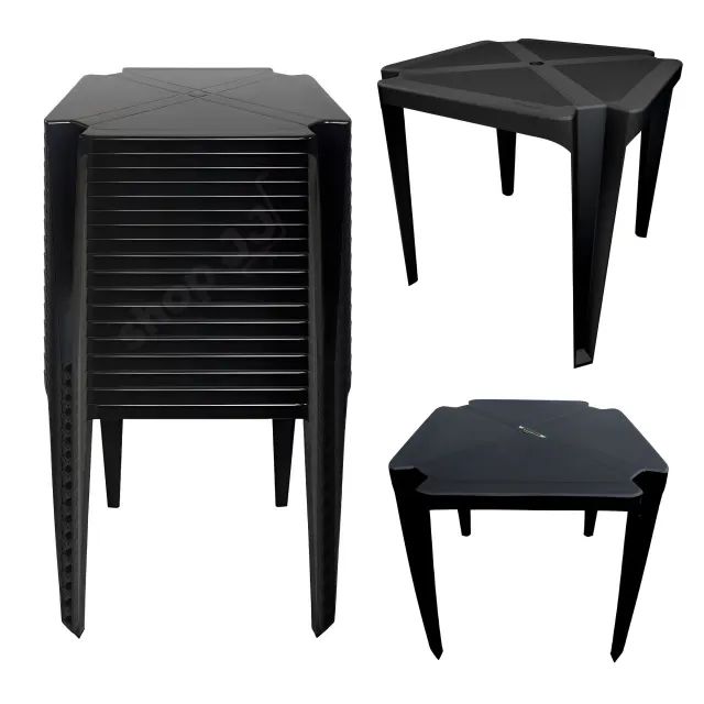 Mesa Plástica Quadrada Reforçada - FRETE GRÁTIS ACIMA DE R$100