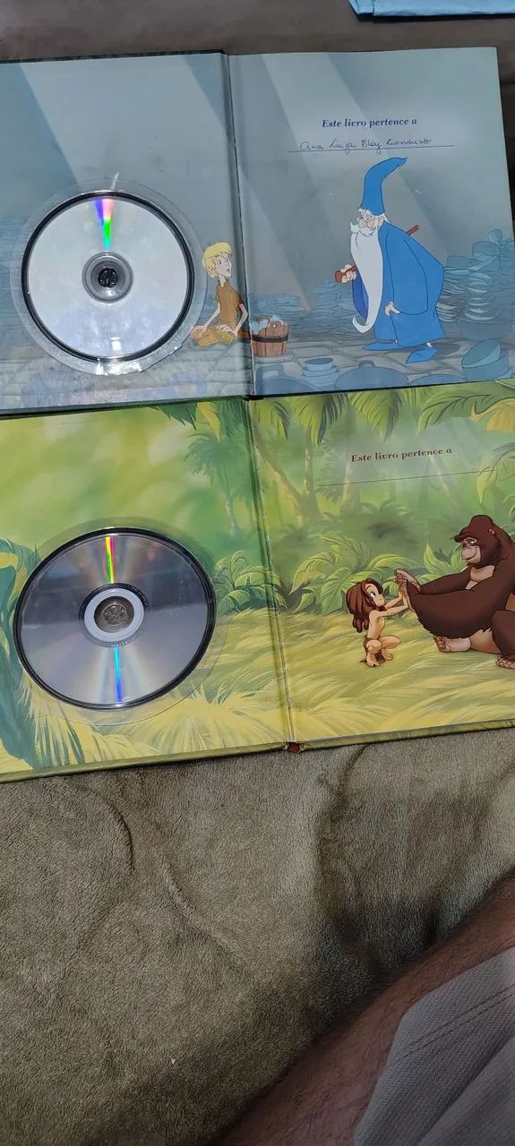 2 livros da Disney Tarzan e a espada era a lei