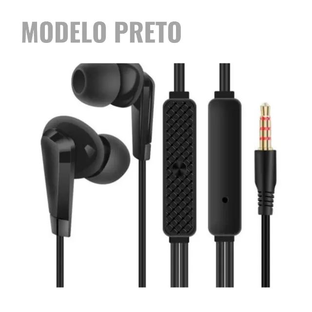 Fone De Ouvido Intra Auricular Com Fio E Microfone P2 3.5mm Onistek - Foto 4