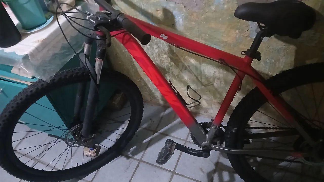Bicicleta Aro 29 Vermelha - Foto 6